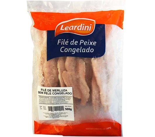 Filé de peixe Leardini merluza congelado sem pele  500g - Imagem em destaque