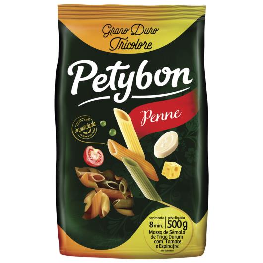 Macarrão grano duro penne colorido Petybon 500g - Imagem em destaque