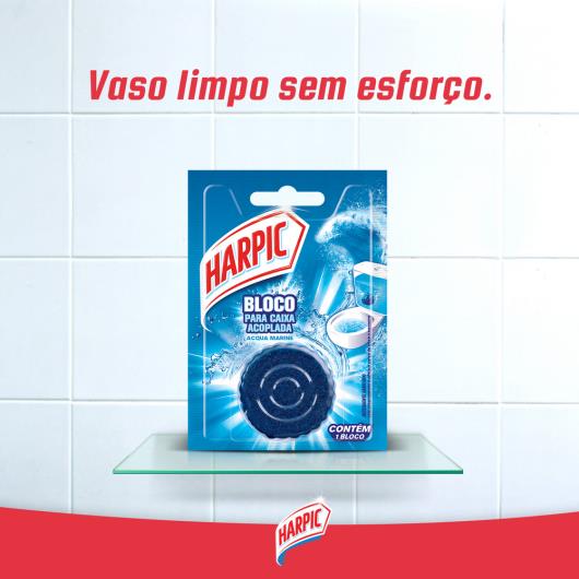 Harpic Limpador e Aromatizador Sanitário para Caixa Acoplada Marine 50g - Imagem em destaque