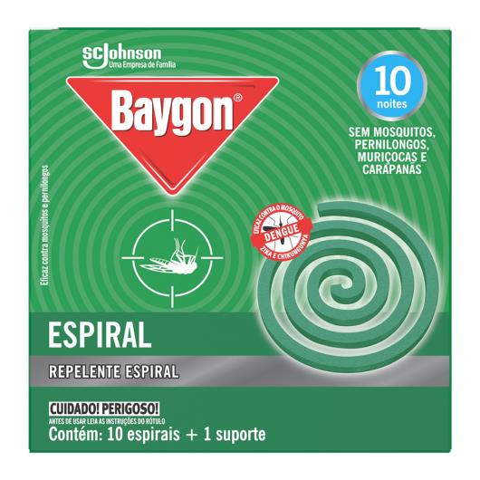 Repelente Espiral Baygon Caixa 10 Unidades - Imagem em destaque