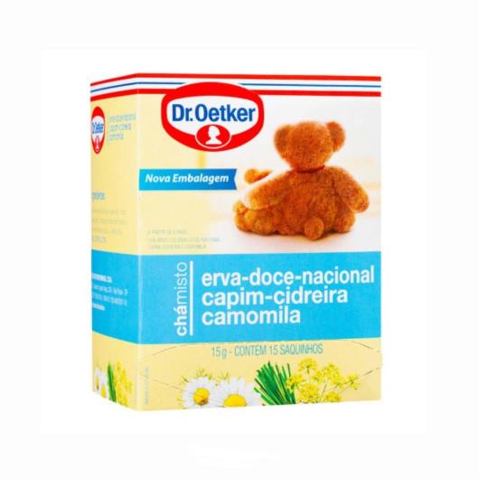 Chá De Erva Doce Capim-cidreira  Camomila - 15 Saches Dr. Oetker 15g - Imagem em destaque