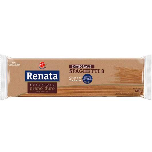 Macarrão integrale spaghetti n°8 Renata 500g - Imagem em destaque