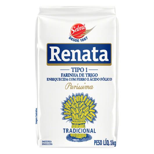 Farinha de Trigo Tipo 1 Tradicional Renata Pacote 1kg - Imagem em destaque