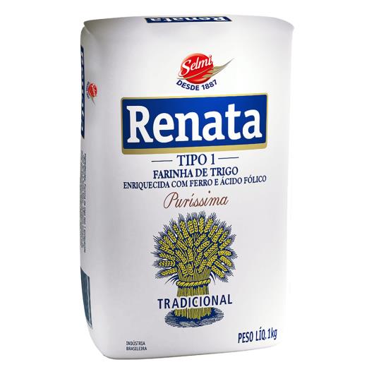 Farinha de Trigo Tipo 1 Tradicional Renata Pacote 1kg - Imagem em destaque