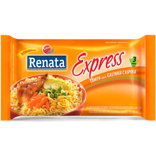 Macarrão instantâneo Renata sabor galinha caipira 85g - Imagem em destaque