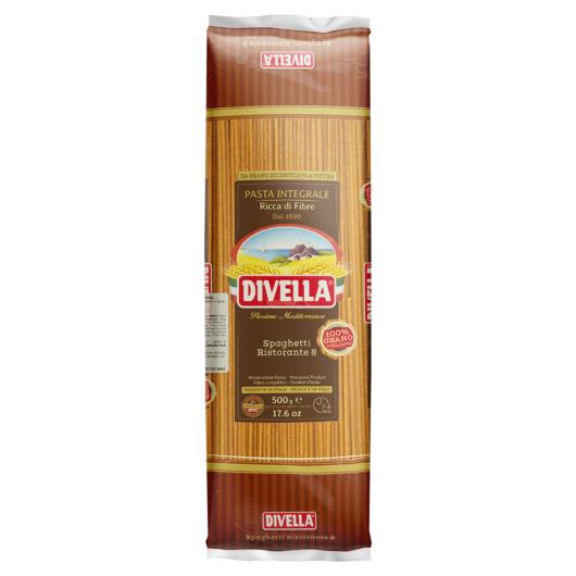 Macarrão Grano Duro Integral Spaghetti Ristorante 8 Divella Pacote 500g - Imagem em destaque