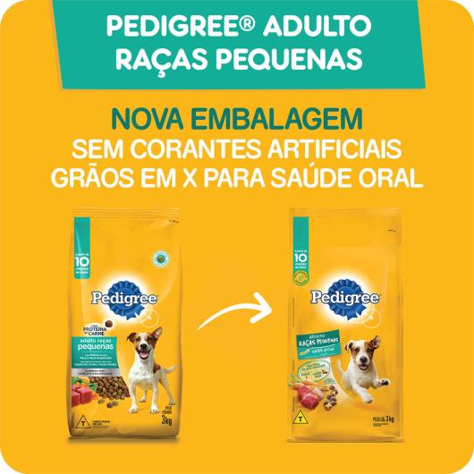 Alimento para Cães Adultos Raças Pequenas Pedigree Pacote 1kg - Imagem em destaque