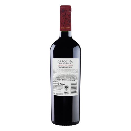 Vinho Chileno Tinto Seco Reserva Santa Carolina Cabernet Sauvignon Valle de Colchagua Garrafa 750ml - Imagem em destaque