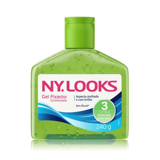 Gel Ny Looks fixação forte brilho molhado 240g - Imagem em destaque