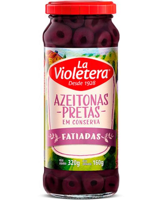 Azeitona La Violetera preta fatiada 160g - Imagem em destaque