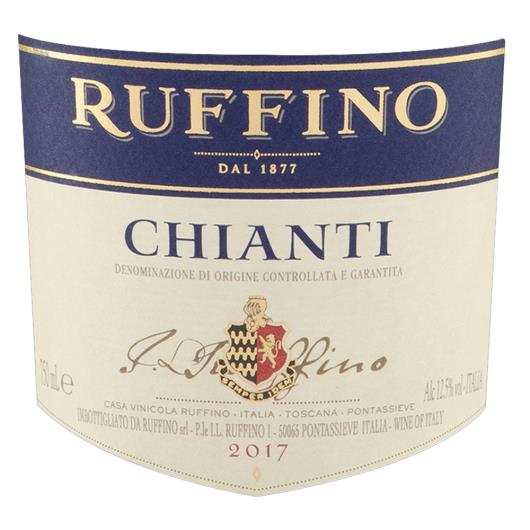 Vinho Italiano Tinto Seco Ruffino Sangiovese Chianti Toscana Garrafa 750ml - Imagem em destaque