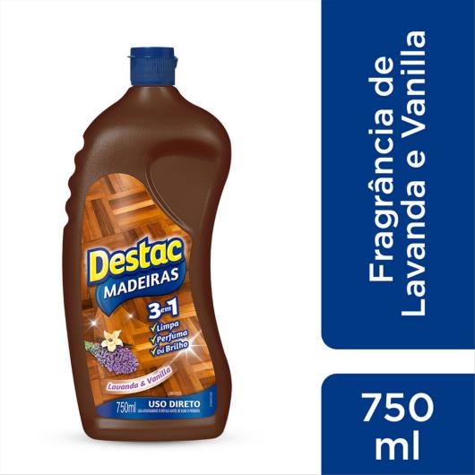 Limpador Destac para pisos de madeira uso direto 750ml - Imagem em destaque