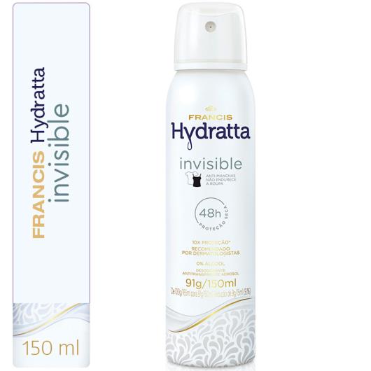 DESODORANTE AEROSSOL FRANCIS HYDRATTA BRANCO 150ML - Imagem em destaque