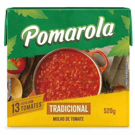 Molho Tomate Pomarola Tradicional TP 520G - Imagem em destaque