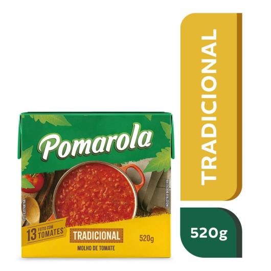 Molho Tomate Pomarola Tradicional TP 520G - Imagem em destaque