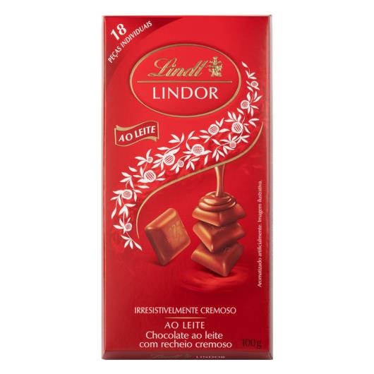 Chocolate Lindt Lindor Singles Ao Leite 18 unidades 100g - Imagem em destaque