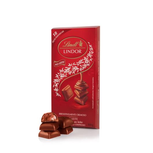 Chocolate Lindt Lindor Singles Ao Leite 18 unidades 100g - Imagem em destaque