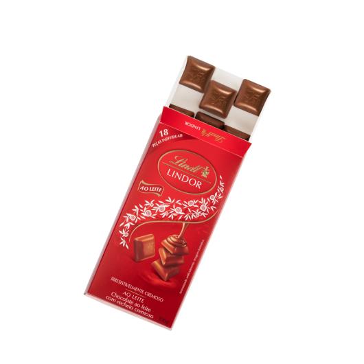 Chocolate Lindt Lindor Singles Ao Leite 18 unidades 100g - Imagem em destaque