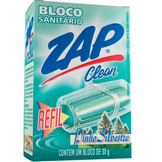 Bloco sanitário Zap Clean pinho refil 30g - Imagem em destaque