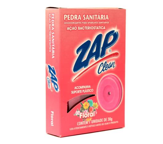 Desodorizante Zap Clean pedra sanitária floral 30g - Imagem em destaque