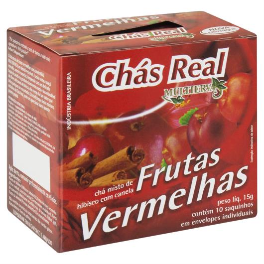 Chá Frutas Vermelhas Chás Real Caixa 15g 10 Unidades - Imagem em destaque