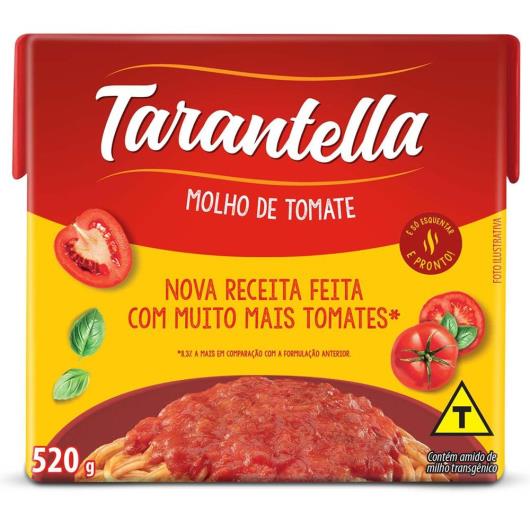 Molho Tomate Tarantella Tradicional TP 520G - Imagem em destaque