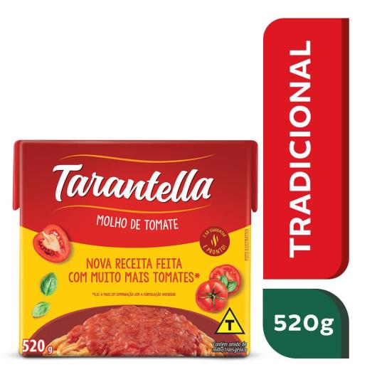 Molho Tomate Tarantella Tradicional TP 520G - Imagem em destaque