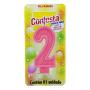 Vela Confesta Numero 2 Rosa