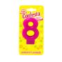 Vela Confesta Numero 8 Rosa