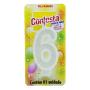 Vela Confesta Numero 6 Branco