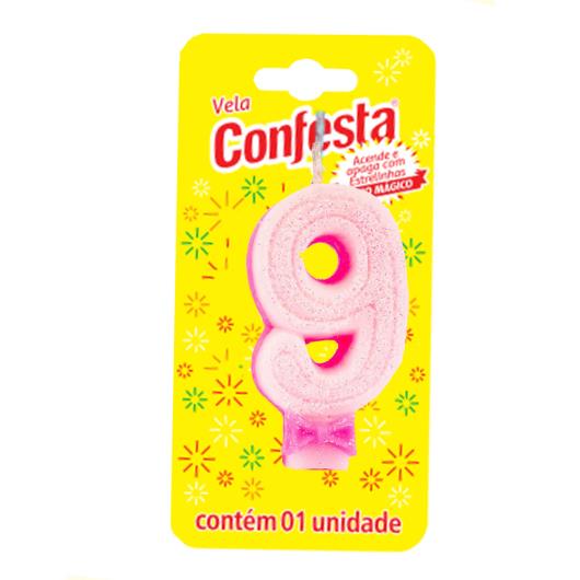 Vela Confesta Super Rosa N°9 - Imagem em destaque