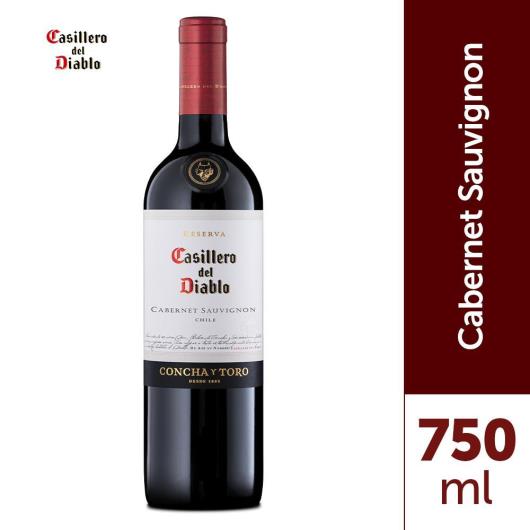 Vinho Chileno Tinto Seco Reserva Casillero del Diablo Cabernet Sauvignon Garrafa 750ml - Imagem em destaque