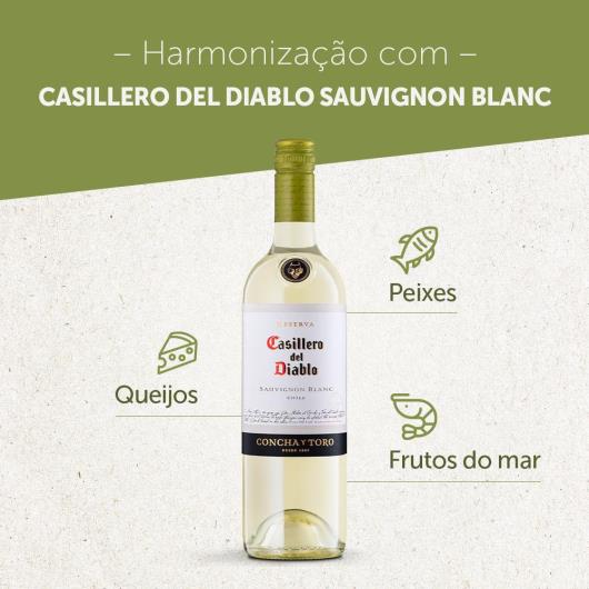 Vinho Chileno Casillero Del Diablo Reserva Sauvignon Blac Com 750ML - Imagem em destaque