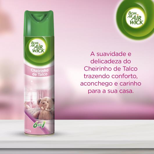 Bom Ar Air Wick Aromatizador Aerossol Cheirinho de Talco 360ml - Imagem em destaque