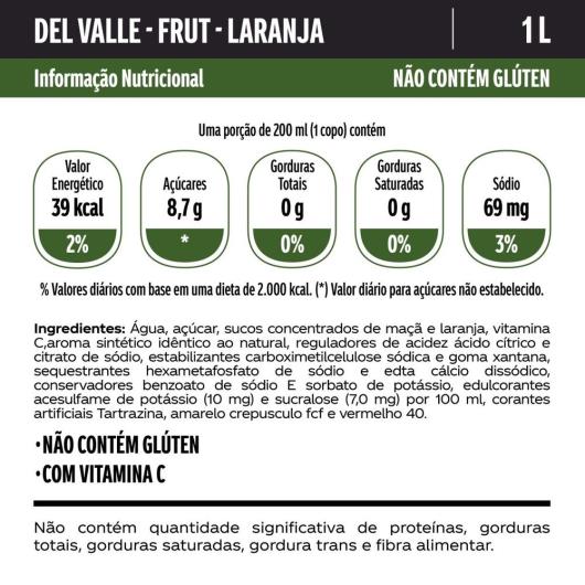 Suco Del Valle Néctar Sabor Laranja TP 1L - Imagem em destaque