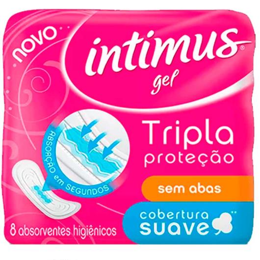 Absorvente Intimus gel normal cobertura suave sem abas 8 unidades - Imagem em destaque