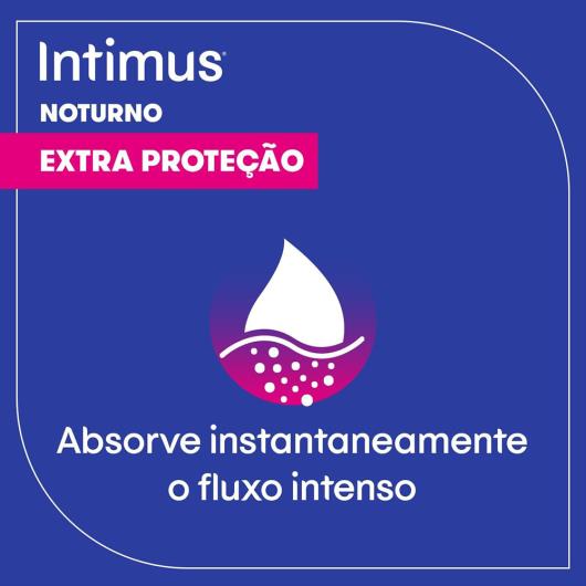Intimus® Absorvente Noturno Suave C/Abas - 8 UN - Imagem em destaque