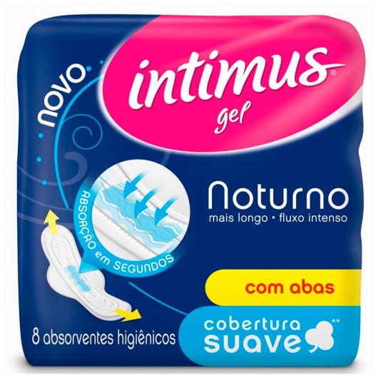 Absorvente Intimus gel normal noturno suave com abas 8 unidades - Imagem em destaque