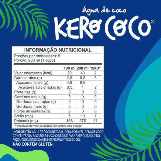 Água De Coco Esterilizada Kero Coco Caixa 1L - Imagem em destaque