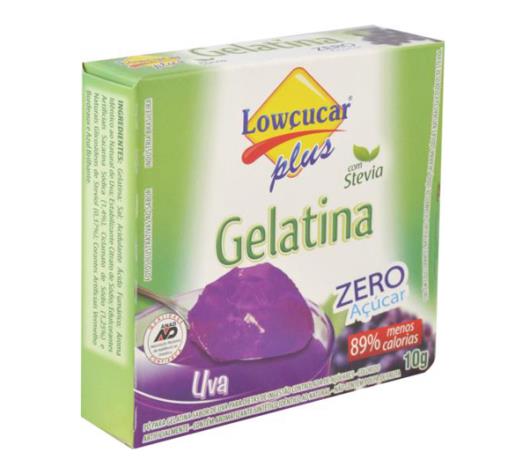 Gelatina em pó Stevia Plus sabor uva zero açúcar 10g - Imagem em destaque