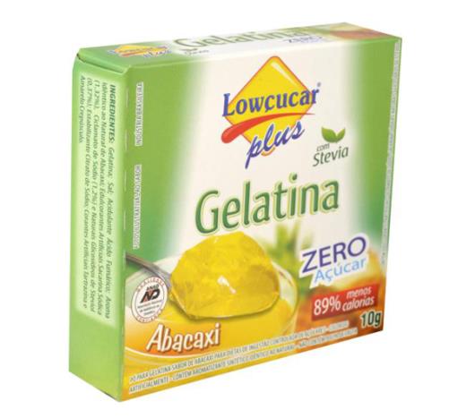 GELATINA LOWÇUCAR PLUS SABOR ABACAXI 10G - Imagem em destaque