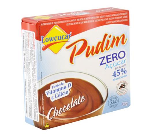 Mistura em pó para pudim Lowçucar sabor chocolate light  30g - Imagem em destaque