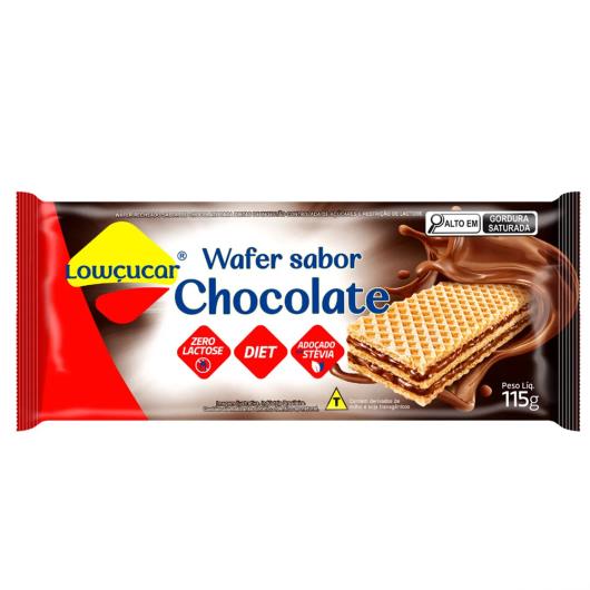 Wafer Sabor Chocolate Diet Zero Lactose Lowçucar 115g - Imagem em destaque