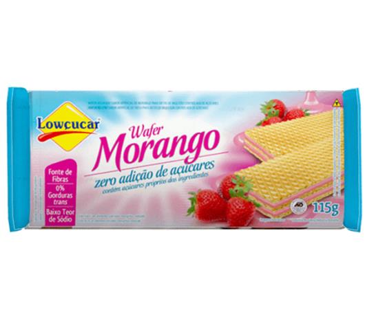 Wafer Lowçucar zero açúcar sabor morango 115g - Imagem em destaque