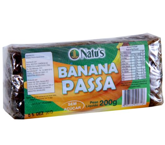 Banana passa Natu's 200g - Imagem em destaque