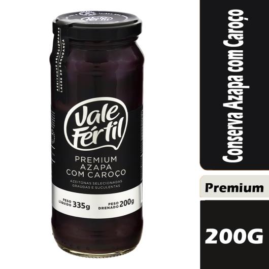 Azeitona preta premium azapa Vale Fértil Vidro 200g - Imagem em destaque