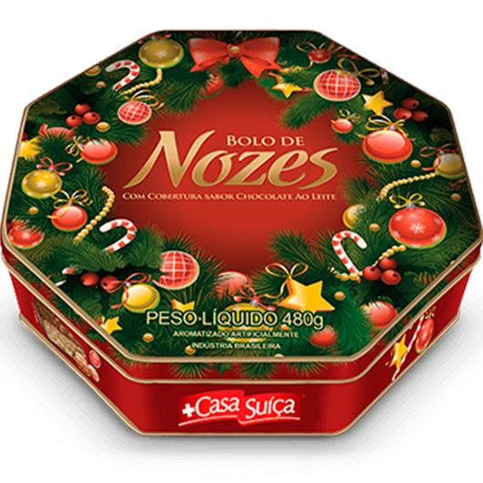 Bolo de Nozes Casa Suiça lata 480g - Imagem em destaque
