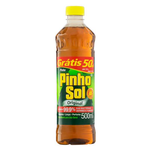 Desinfetante Multiuso Original Pinho Sol Frasco Leve 500ml Pague 450ml - Imagem em destaque