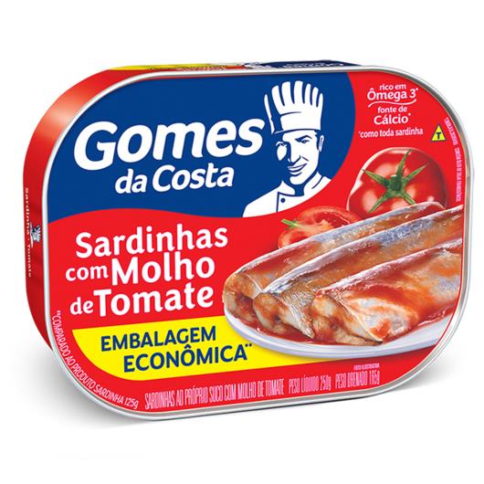 Sardinhas com Molho de Tomate Gomes da Costa 250g - Imagem em destaque