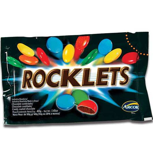 Confeito Arcor rocklets 40g - Imagem em destaque